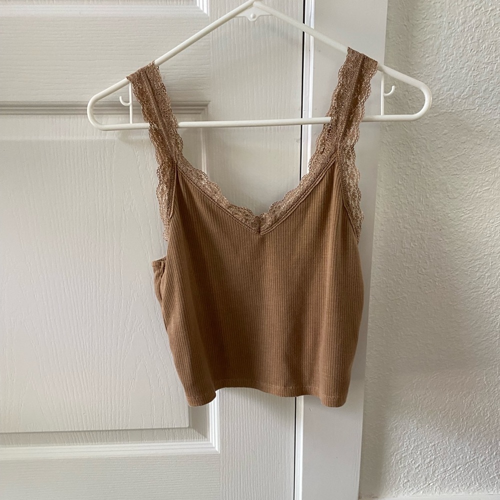 American Eagle Cropped Laced Tank top Cami